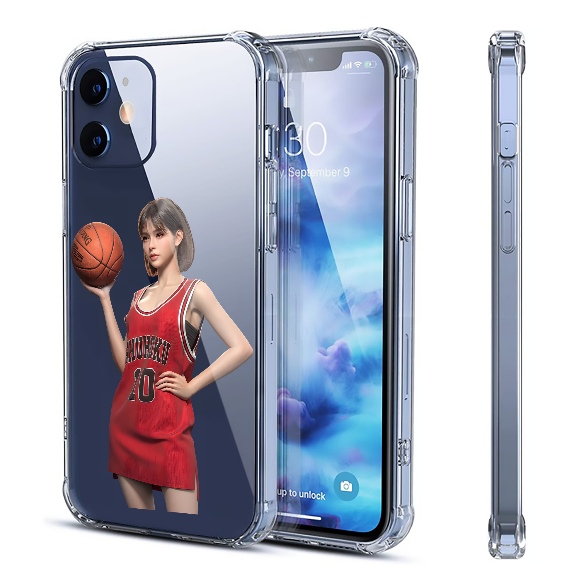 （画像用） SLAM DUNK／スラムダンク 【iPhone 12シリーズ対応】透明スマホケース（クリアソフトケース）